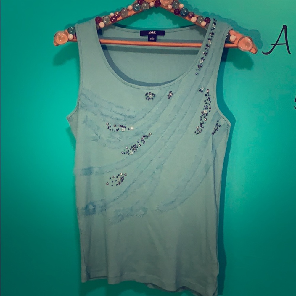Anne Klein sport beaded tank